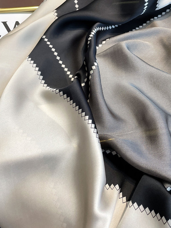 Contrast Color Sun Protection Shawl&Scarf - Image 4