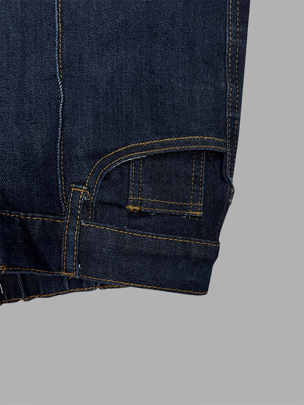 Flared High Waisted Split-Joint Jean Pants Bottoms - Image 10