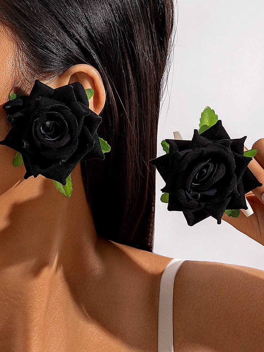 Flower Shape Drop Earrings - Image 2