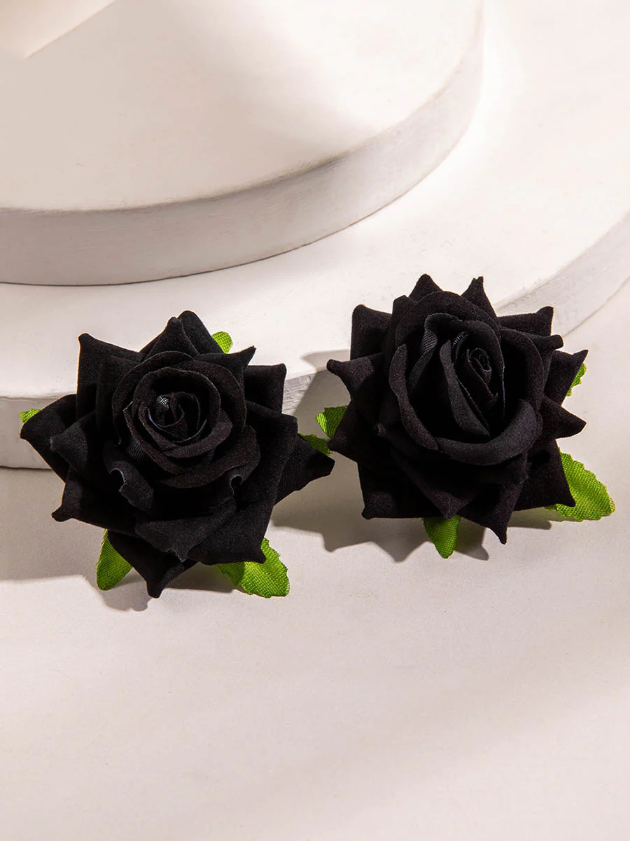 Flower Shape Drop Earrings - Image 3