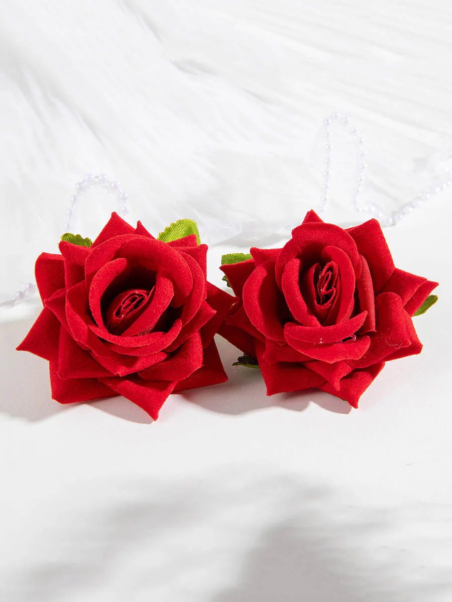 Flower Shape Drop Earrings - Image 4