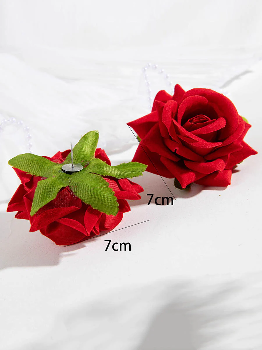 Flower Shape Drop Earrings - Image 5