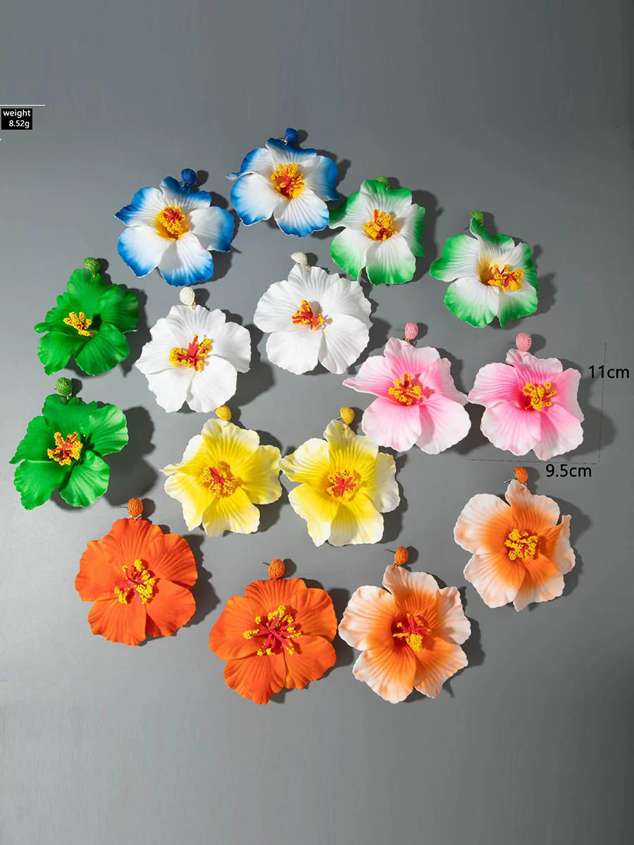 Flower Shape Drop Earrings - Image 13