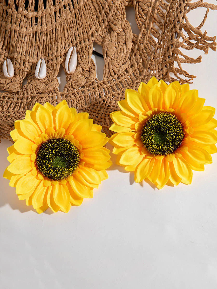 Flower Shape Drop Earrings - Image 2