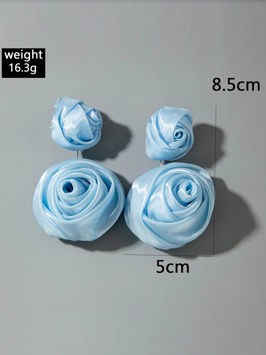 Flower Shape Drop Earrings - Image 5