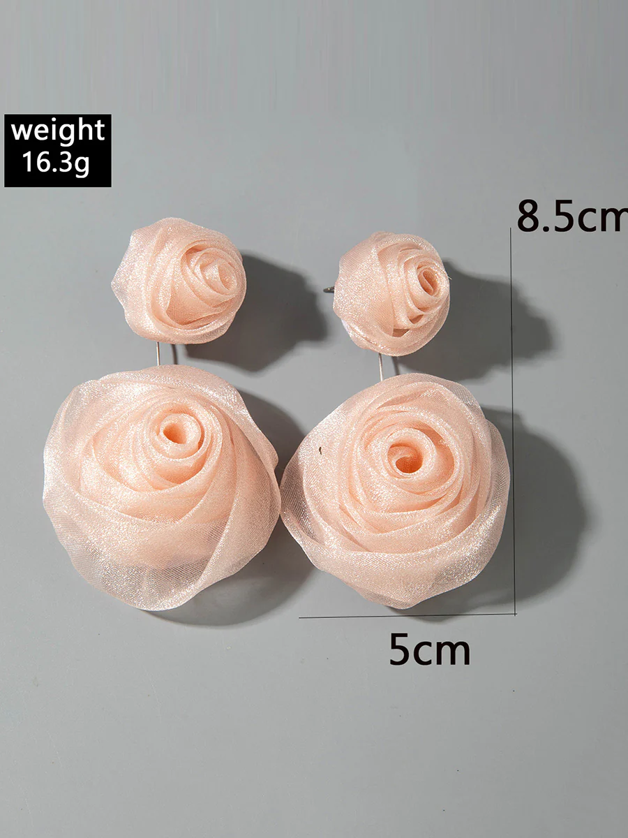 Flower Shape Drop Earrings - Image 6