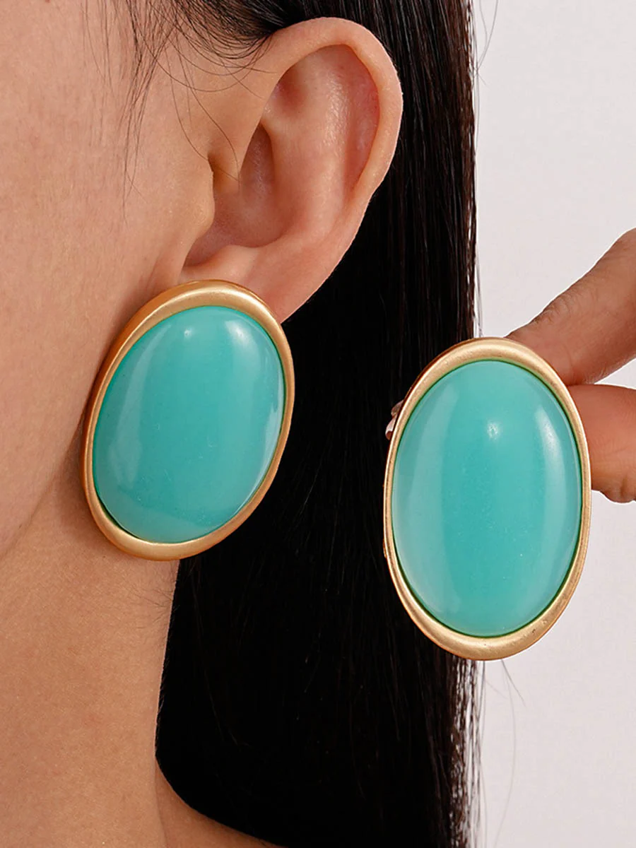 Geometric Drop Earrings - Image 2