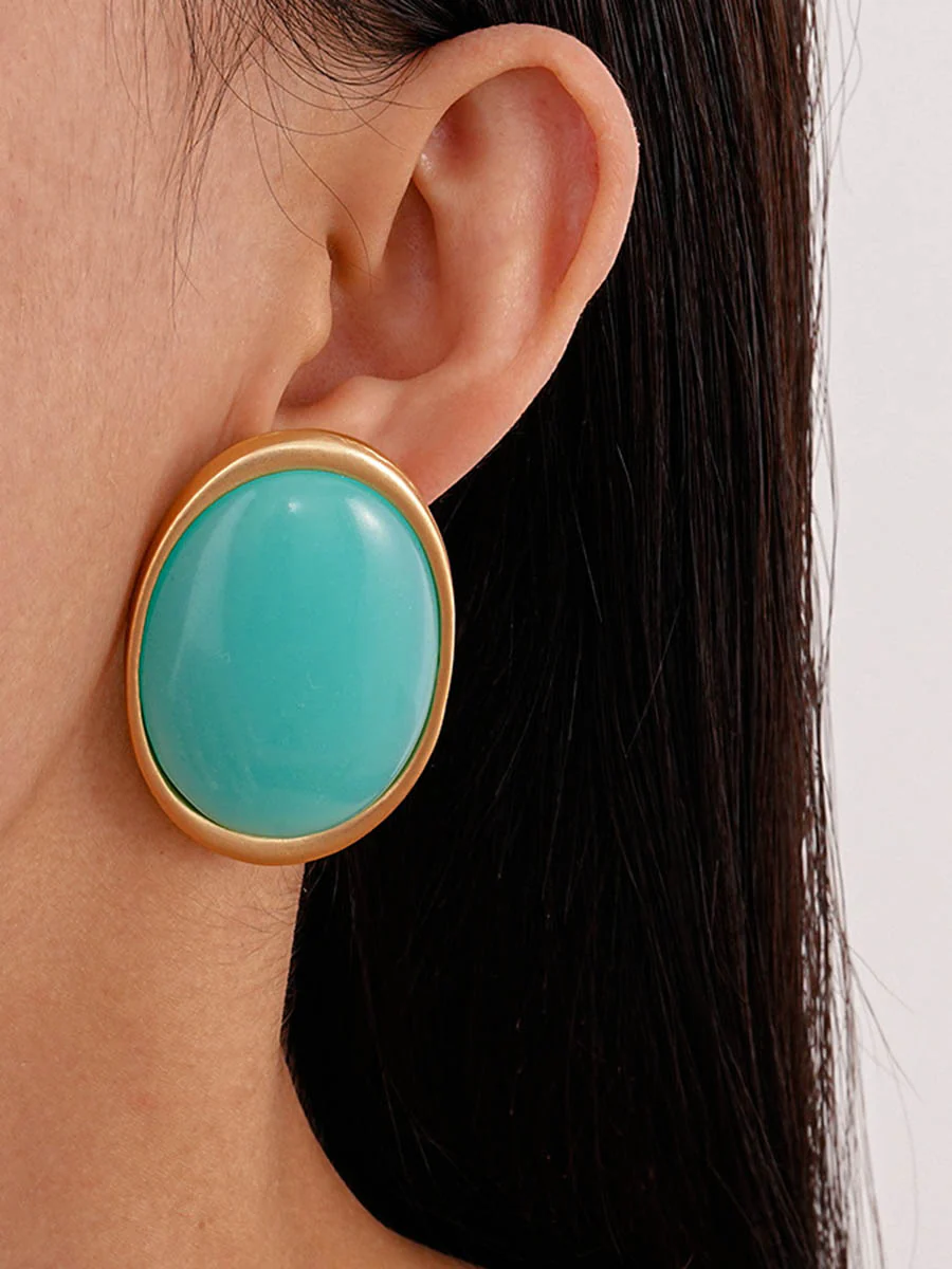 Geometric Drop Earrings - Image 3