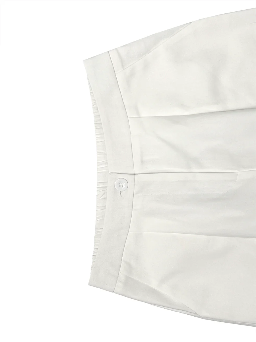 High Waisted Loose Pockets Solid Color Pants Trousers - Image 11