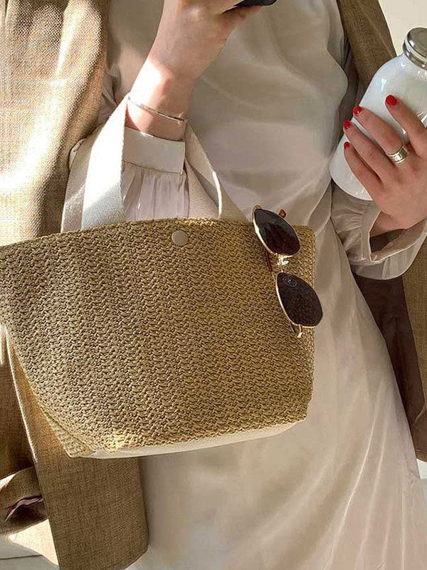 Split-Joint Woven Bags Bags Accessories Handbags - Image 11