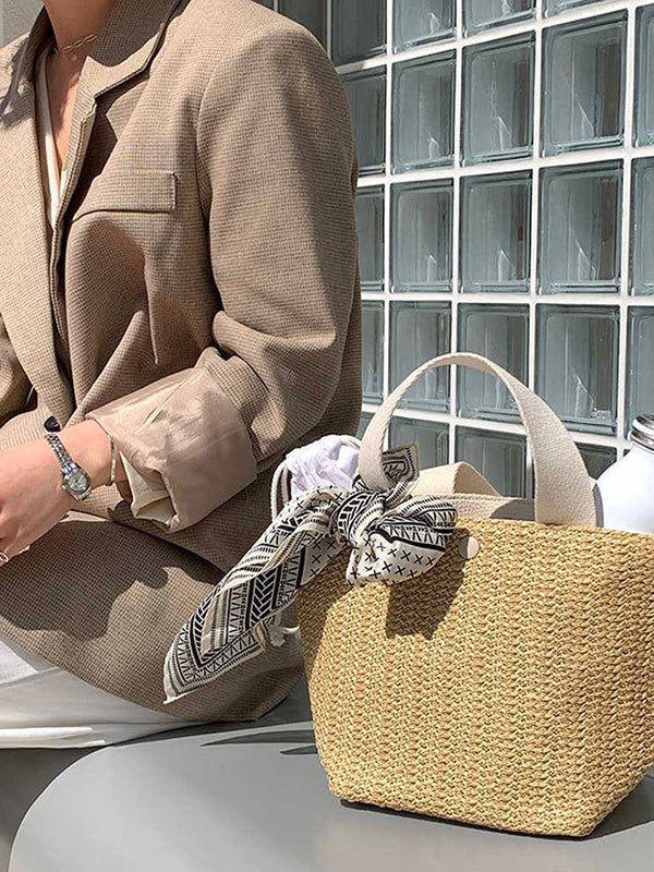Split-Joint Woven Bags Bags Accessories Handbags - Image 4