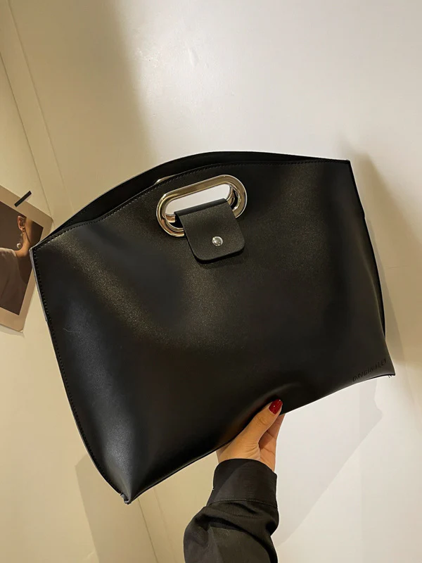 Two-Piece Set Hollow Solid Color Bags Accessories Handbags - Image 2