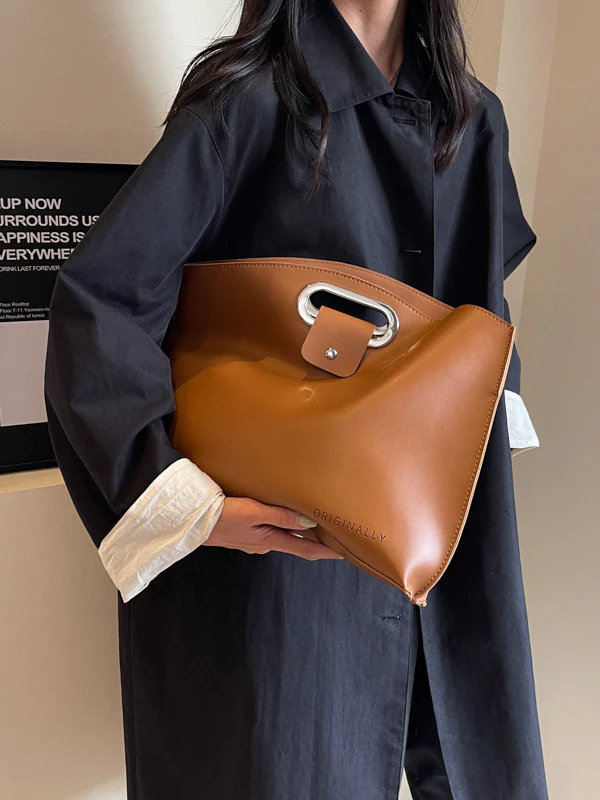 Two-Piece Set Hollow Solid Color Bags Accessories Handbags - Image 7